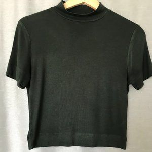 Babaton Green Mockneck Crop